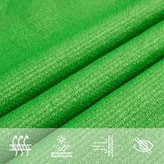 vidaXL Sunshade Sail 160 g/m² Light Green 4x7 m HDPE 5