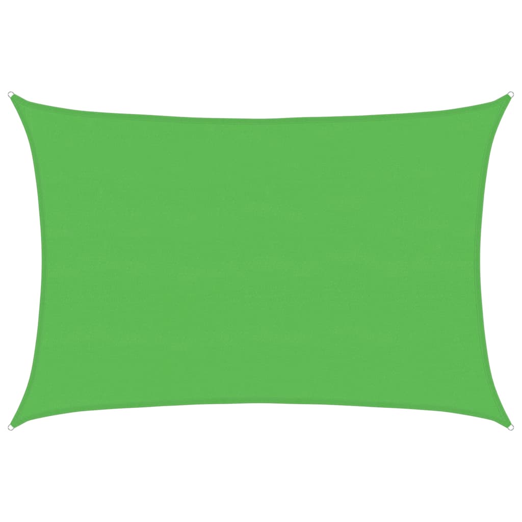 vidaXL Sunshade Sail 160 g/m² Light Green 5x6 m HDPE 2