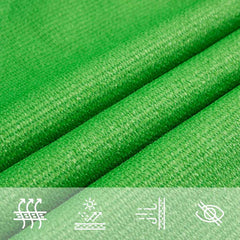 vidaXL Sunshade Sail 160 g/m² Light Green 5x6 m HDPE 5