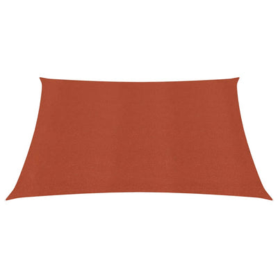 Sunshade Sail 160 g/m² Terracotta 6x6 m HDPE