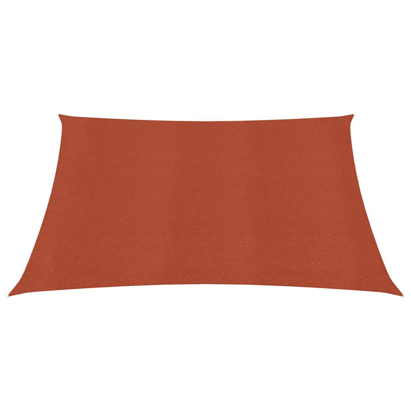 Sunshade Sail 160 g/m² Terracotta 6x6 m HDPE