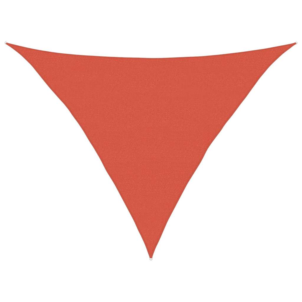 vidaXL Sun Sail | Terracotta | HDPE | 5 x 5 x 6 m | Sun Sail | Triangular 2