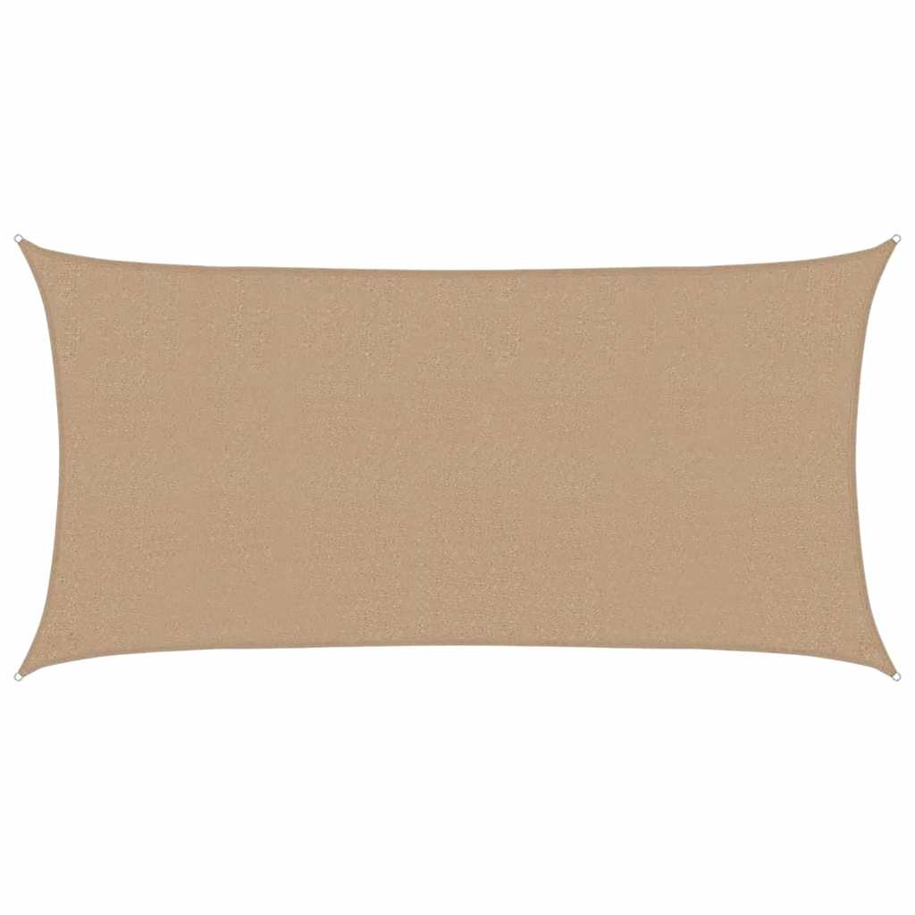 vidaXL Sunshade Sail 160 g/m² Taupe 2.5x4.5 m HDPE 2