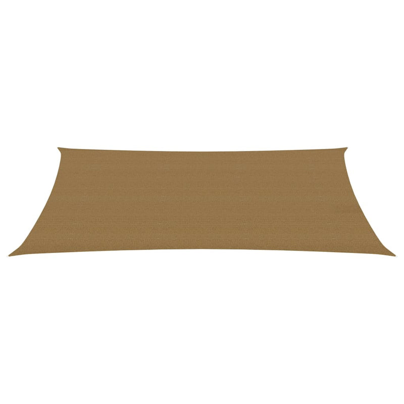 Sunshade Sail 160 g/m² Taupe 4x7 m HDPE