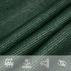 vidaXL Sunshade Sail 160 g/m² Dark Green 3.6x3.6 m HDPE 5