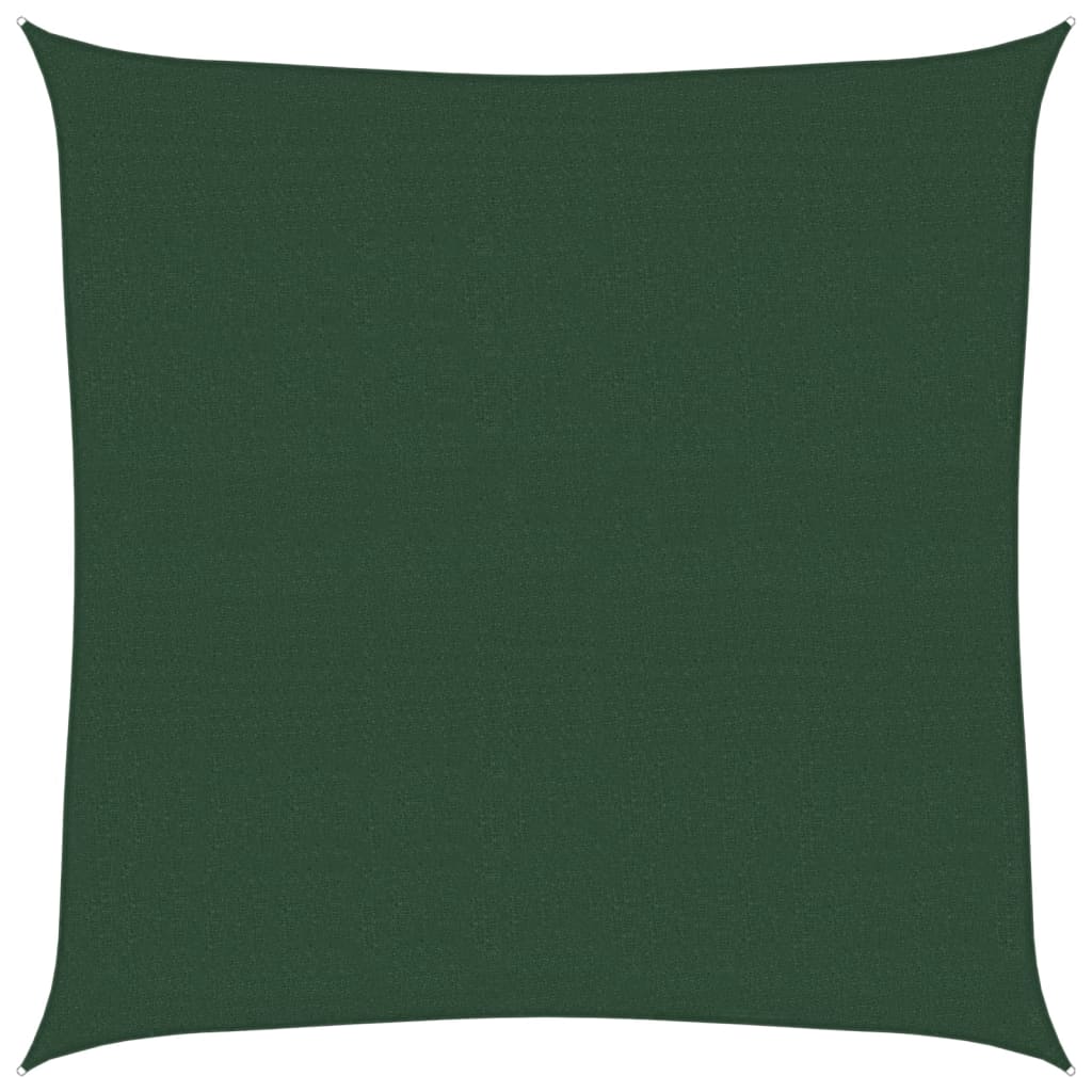vidaXL Sunshade Sail 160 g/m² Dark Green 4x4 m HDPE 2