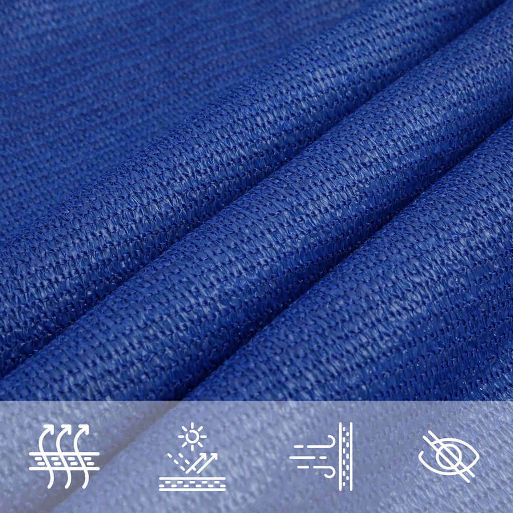 vidaXL Sunshade Sail 160 g/m² Rectangular Blue 3x4.5 m HDPE 5