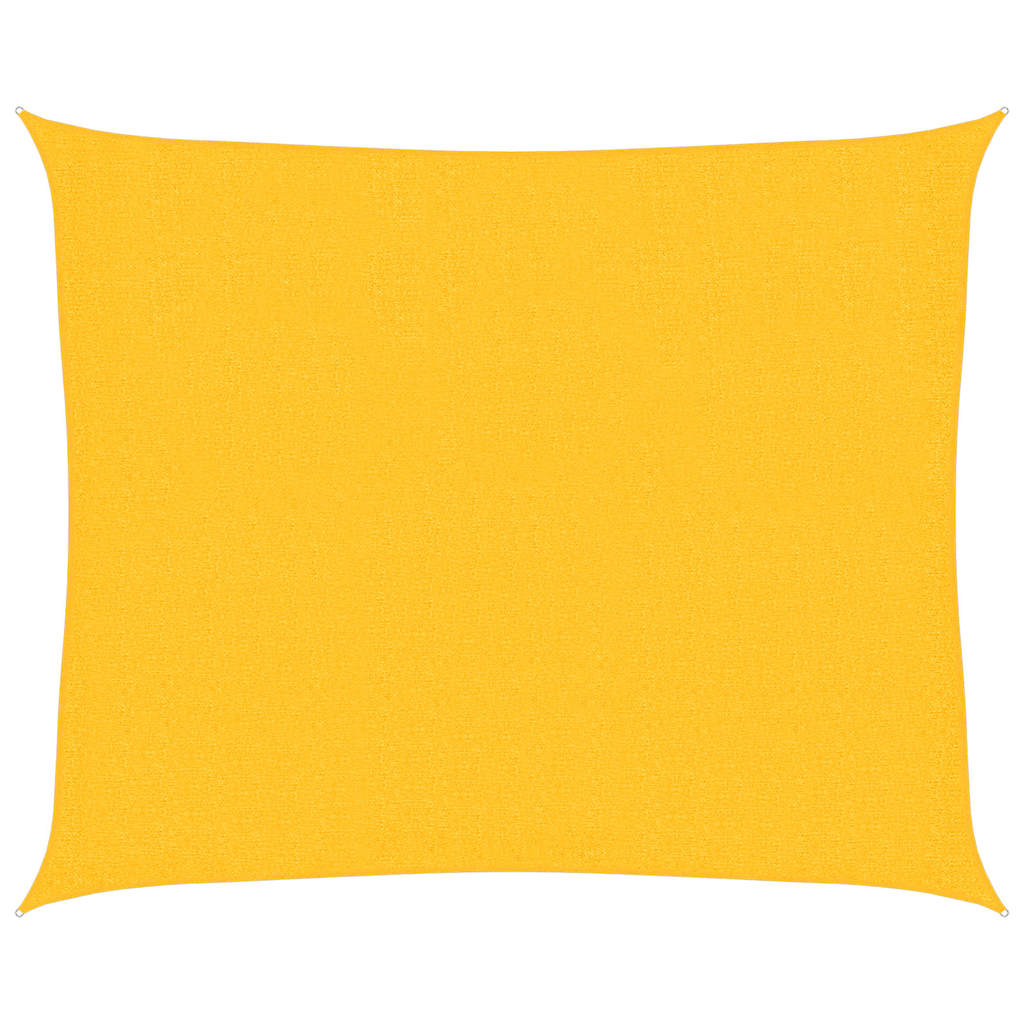Sunshade Sail 160 g/m² Yellow HDPE, image 2
