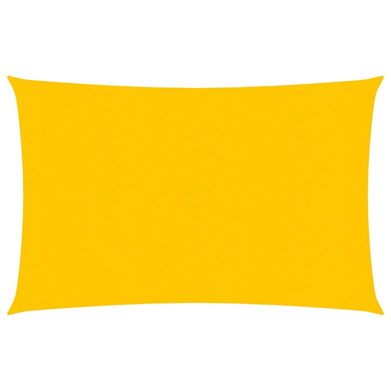 Sunshade Sail 160 g/m² Yellow 2.5x4 m HDPE