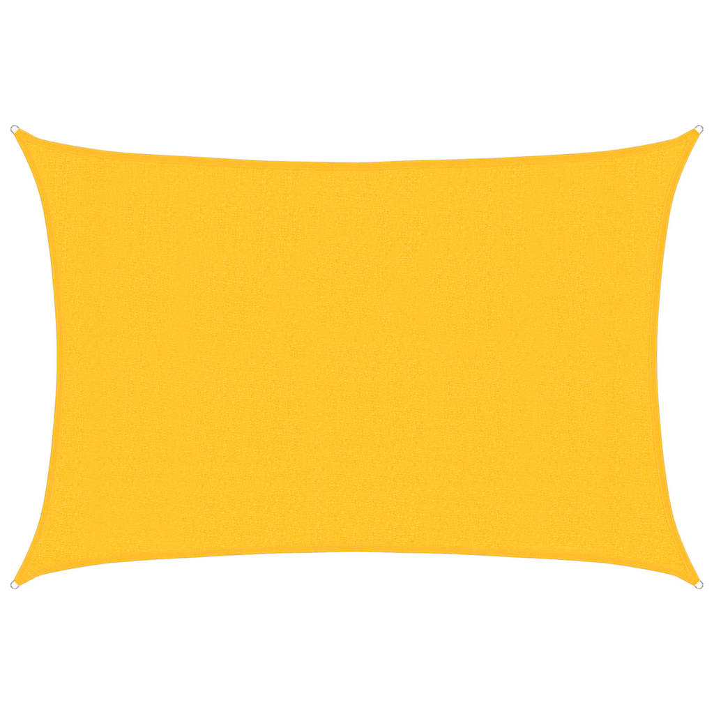 vidaXL Sunshade Sail 160 g/m² Yellow 3x4 m HDPE 2