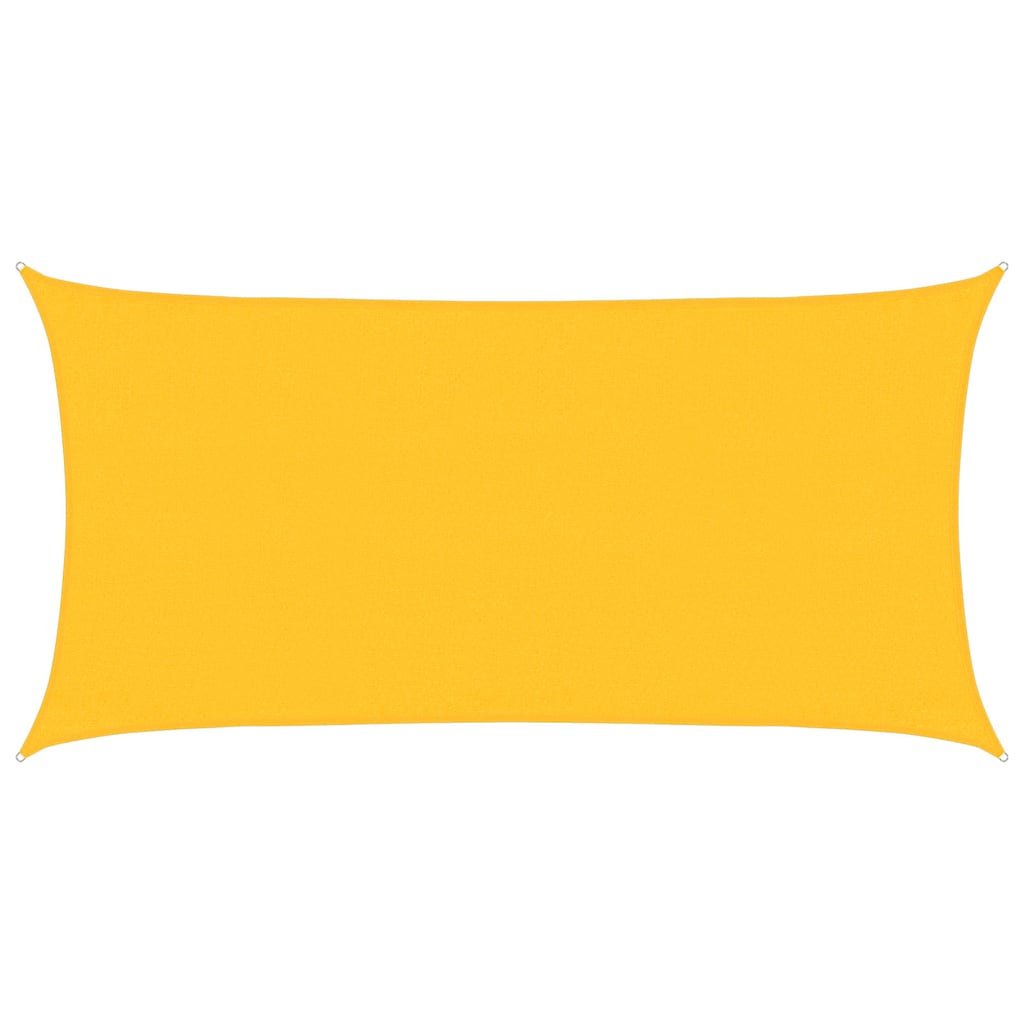 vidaXL Sunshade Sail 160 g/m² Yellow 3x6 m HDPE 2