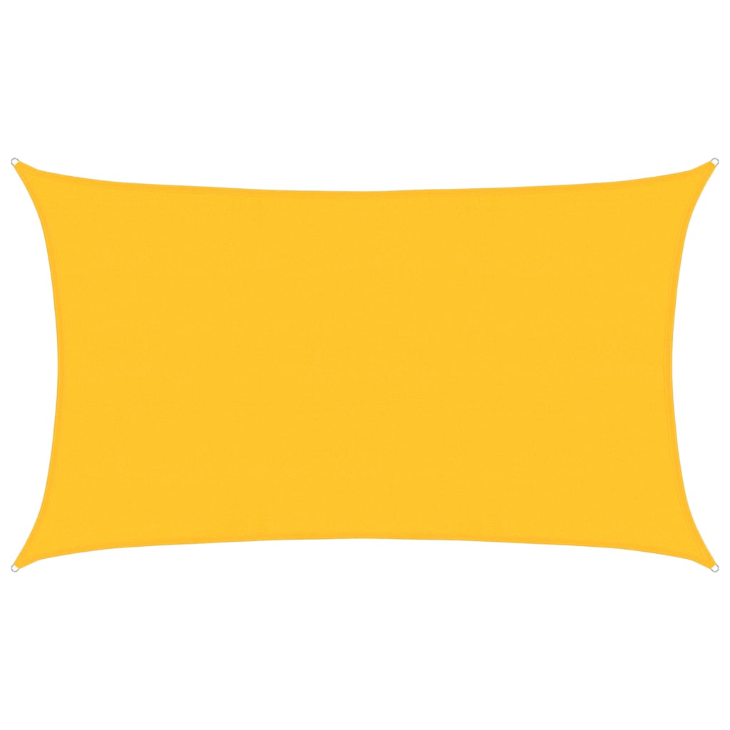 vidaXL Sunshade Sail 160 g/m² Rectangular Yellow 5x8 m HDPE 2
