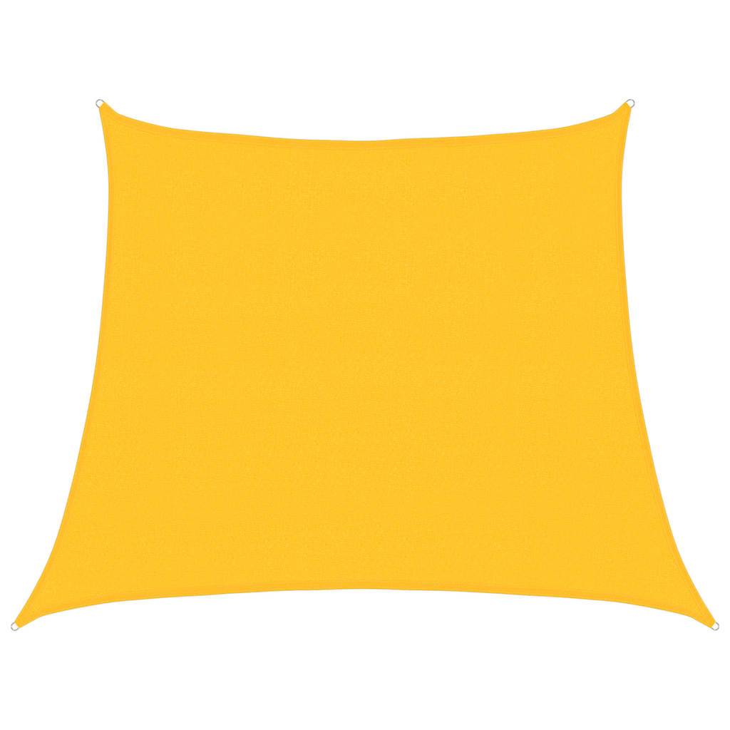 vidaXL Sunshade Sail 160 g/m² Yellow 3/4x3 m HDPE 2