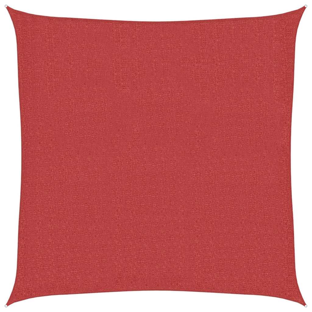 vidaXL Sunshade Sail 160 g/m² Red 3.6x3.6 m HDPE 2