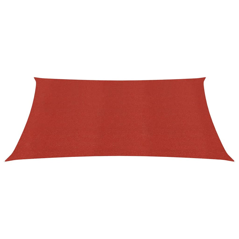 Sunshade Sail 160 g/m² Red 5x5 m HDPE