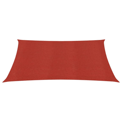 Sunshade Sail 160 g/m² Red 6x6 m HDPE