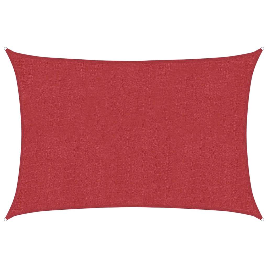 vidaXL Sunshade Sail 160 g/m² Red 3x4 m HDPE 2