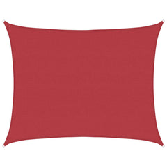 Sunshade Sail 160 g/m² 6x8 m HDPE Width 6 m Drop 8 m Red