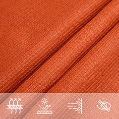 vidaXL Sunshade Sail 160 g/m² Orange 3x3 m HDPE 5