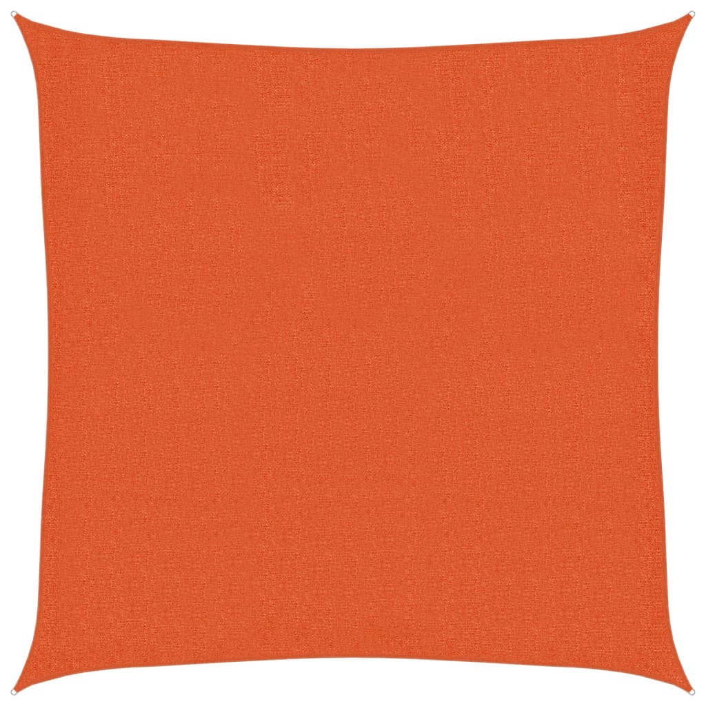 vidaXL Sunshade Sail 160 g/m² Orange 3.6x3.6 m HDPE 2
