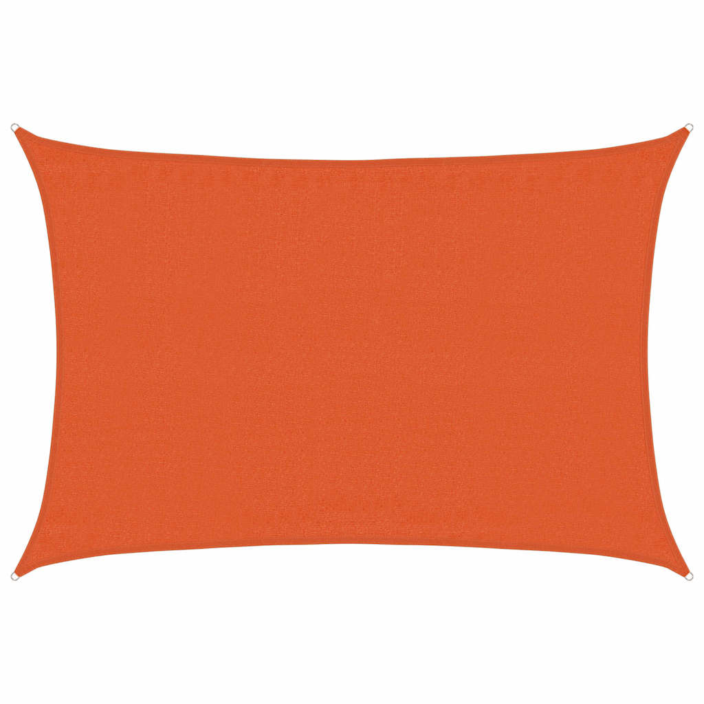 vidaXL Sunshade Sail 160 g/m² Orange 3.5x4.5 m HDPE 2