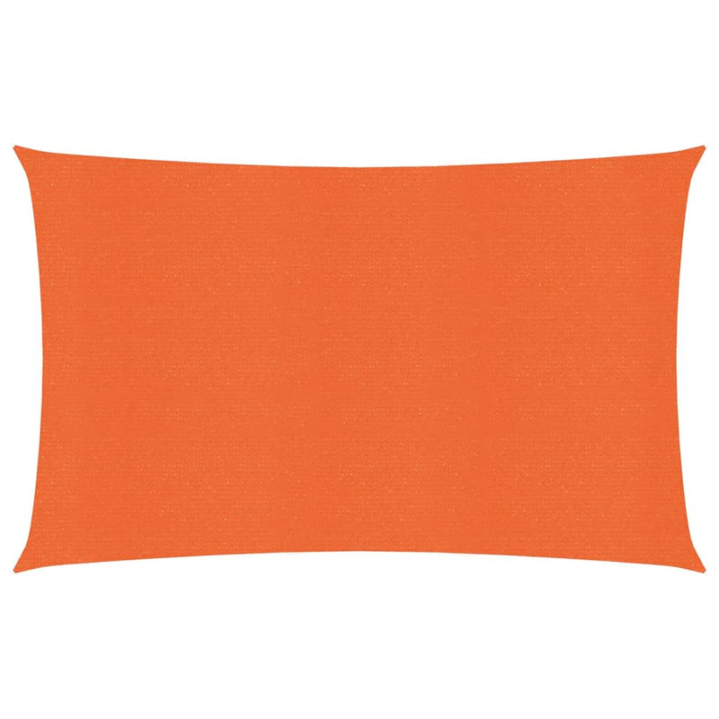 Sunshade Sail 160 g/m² Orange 3.5x5 m HDPE