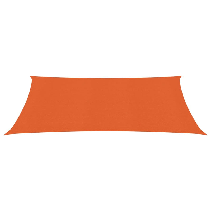 Sunshade Sail 160 g/m² Orange 3.5x5 m HDPE