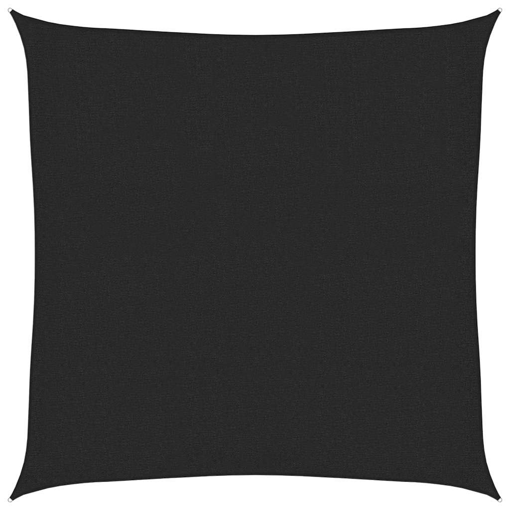 vidaXL Sunshade Sail 160 g/m² Black 3x3 m HDPE 2