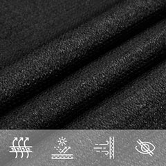 vidaXL Sunshade Sail 160 g/m² Black 3x3 m HDPE 5