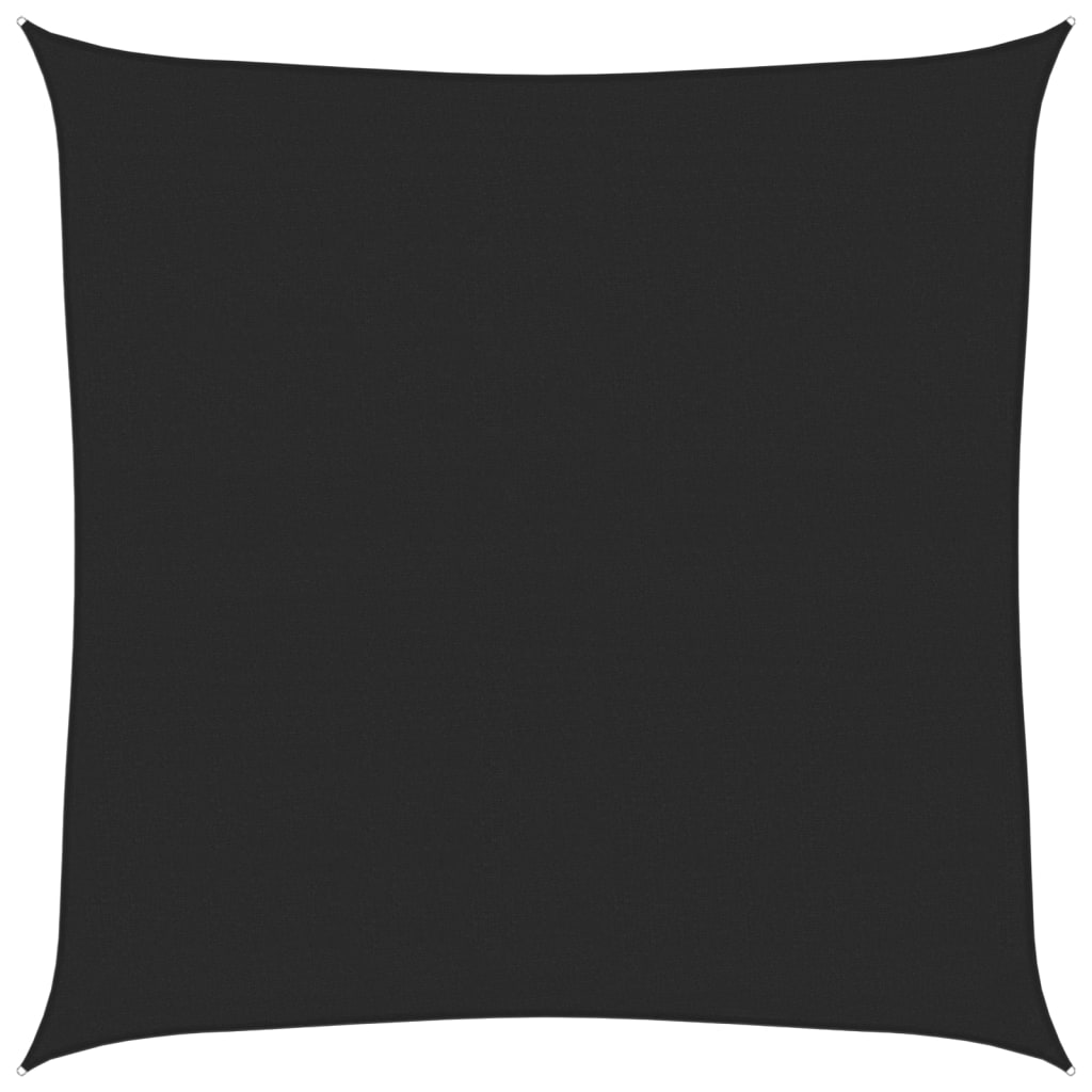 vidaXL Sunshade Sail 160 g/m² Black 6x6 m HDPE 2