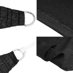 vidaXL Sunshade Sail 160 g/m² Black 6x6 m HDPE 6