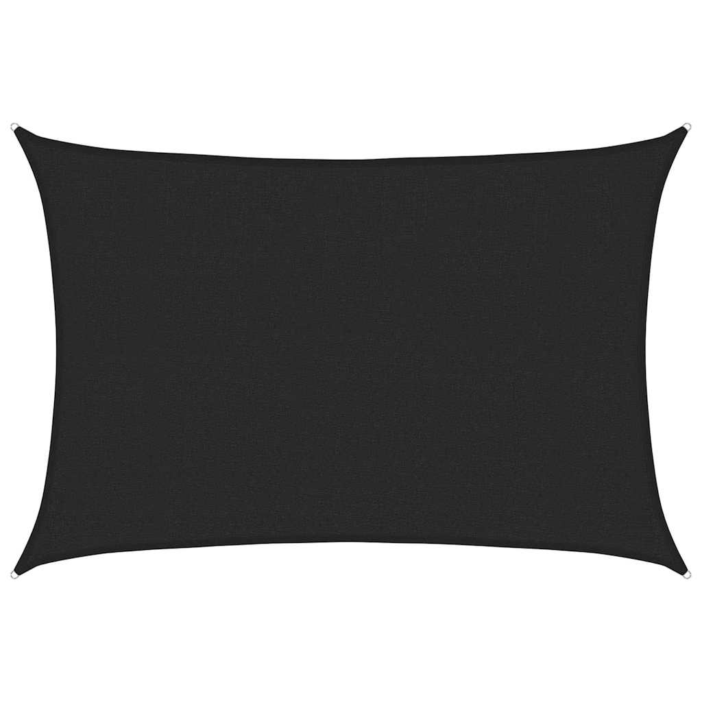 Sunshade Sail 160 g/m² Black HDPE, image 2