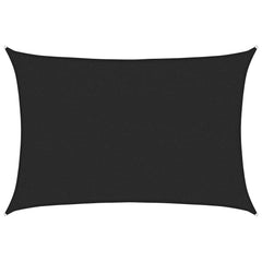 Sunshade Sail 160 g/m² Black HDPE, image 2