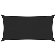 vidaXL Sunshade Sail 160 g/m² Black 2.5x4.5 m HDPE 2