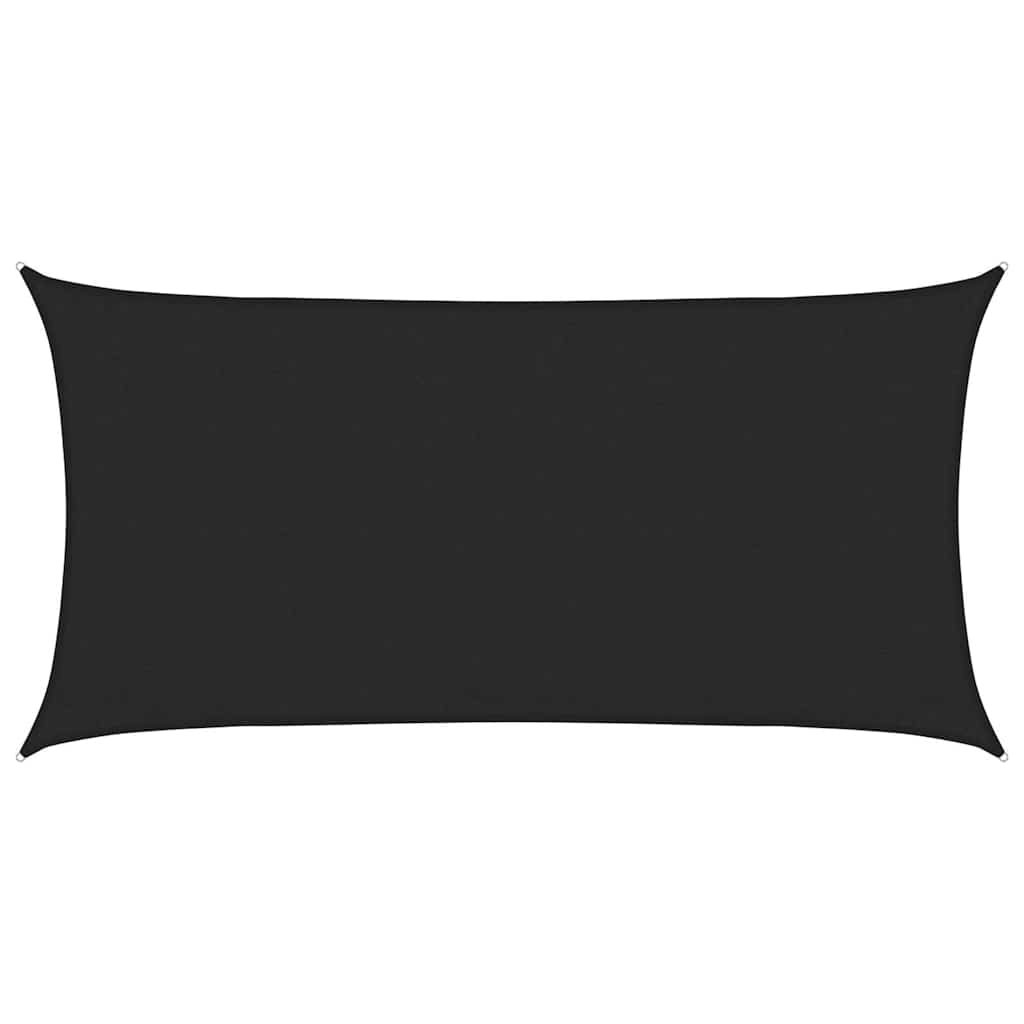 vidaXL Sunshade Sail 160 g/m² Black 3x6 m HDPE 2
