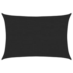 311736 vidaXL Sunshade Sail 160 g/m² Black 3,5x4,5 m HDPE 2