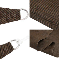 vidaXL Sunshade Sail 160 g/m² Brown 6x6 m HDPE 6