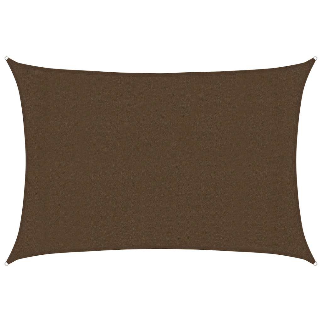 vidaXL Sunshade Sail 160 g/m² Brown 3x5 m HDPE 2