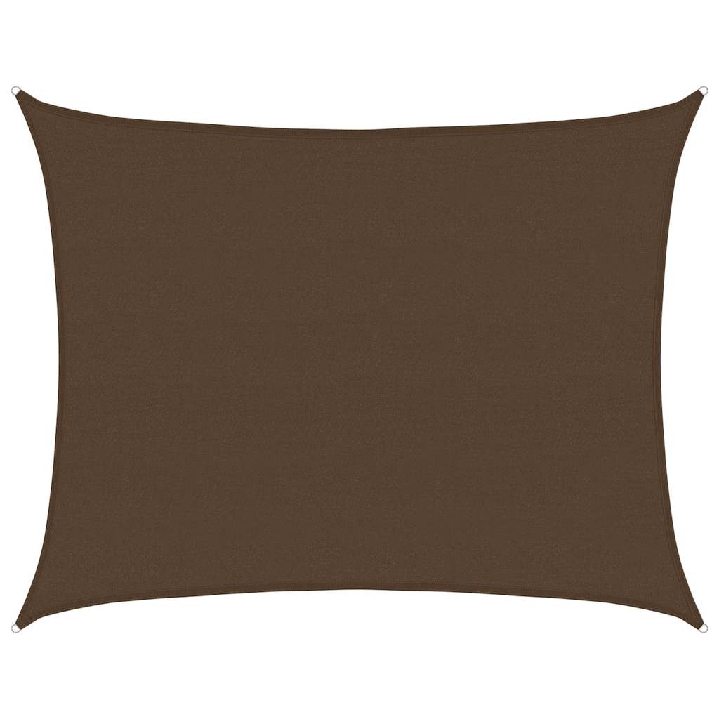 vidaXL Sunshade Sail 160 g/m² Brown 6x8 m HDPE 2