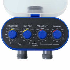 147889 vidaXL Double Outlet Water Timer with Ball Valves 5