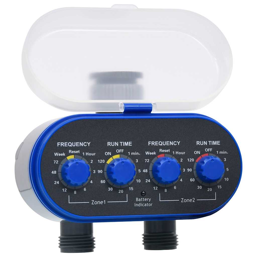 147889 vidaXL Double Outlet Water Timer with Ball Valves 2