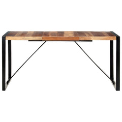 vidaXL Dining Table 160x80x75 cm Solid Wood 2