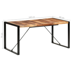 vidaXL Dining Table 160x80x75 cm Solid Wood 6