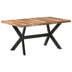 vidaXL Dining Table 160x80x75 cm Solid Wood with Honey Finish 1