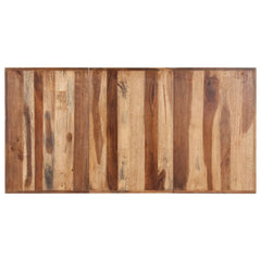 vidaXL Dining Table 160x80x75 cm Solid Wood with Honey Finish 4
