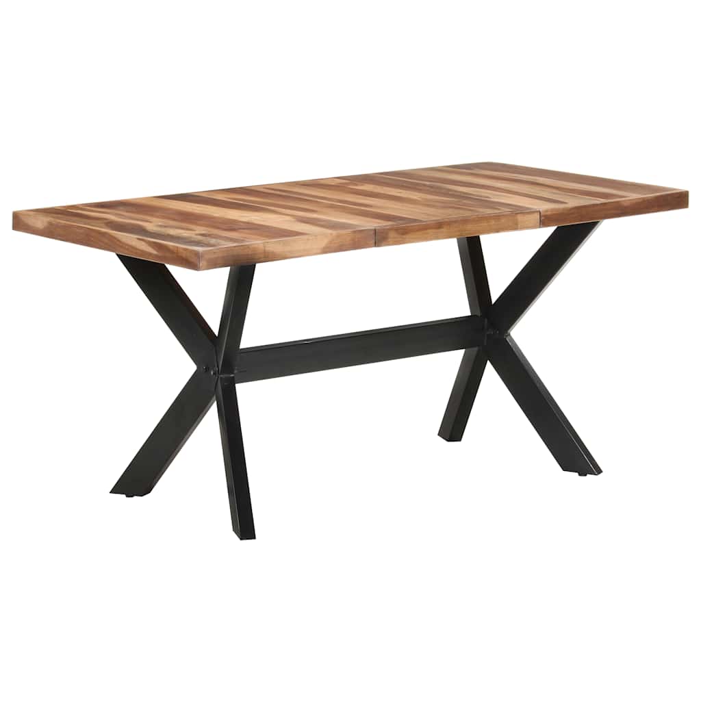 Dining Table Solid Wood with Honey Finish 160 cm 80 cm