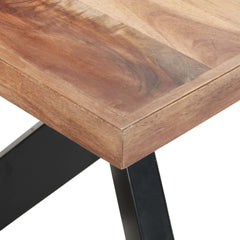 vidaXL Dining Table 180x90x75 cm Solid Wood with Honey Finish 5