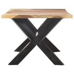 vidaXL Dining Table 200x100x75 cm Solid Wood with Honey Finish 3