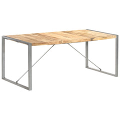 vidaXL Dining Table 180x90x75 cm Solid Rough Mango Wood 1
