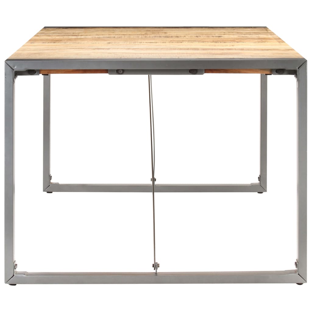 vidaXL Dining Table 180x90x75 cm Solid Rough Mango Wood 3